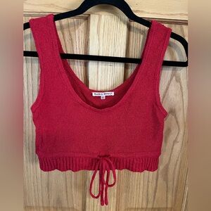 Bailey 44 Scarlet Knit Crop Top